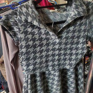 CHECKERD SHIRT AND HALF SHIRT